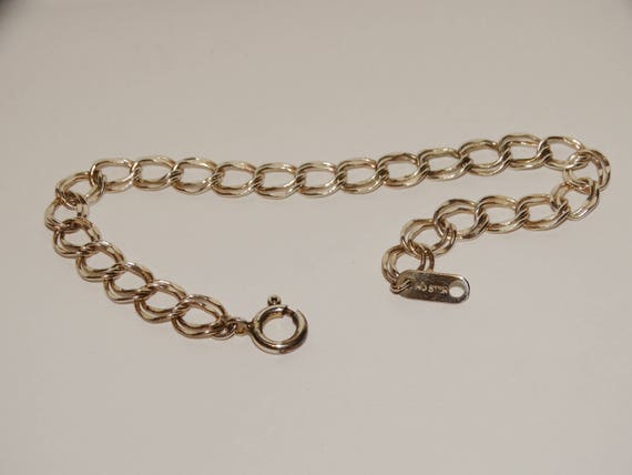 Sterling Silver  7" Inch Charm Bracelet. - image 2