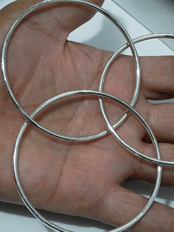 James Avery Sterling Interlock Triple Bangle Brac… - image 6