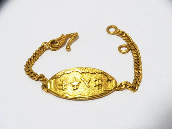 24k Gold 7.5 Grams Baby Bracelet. - image 1