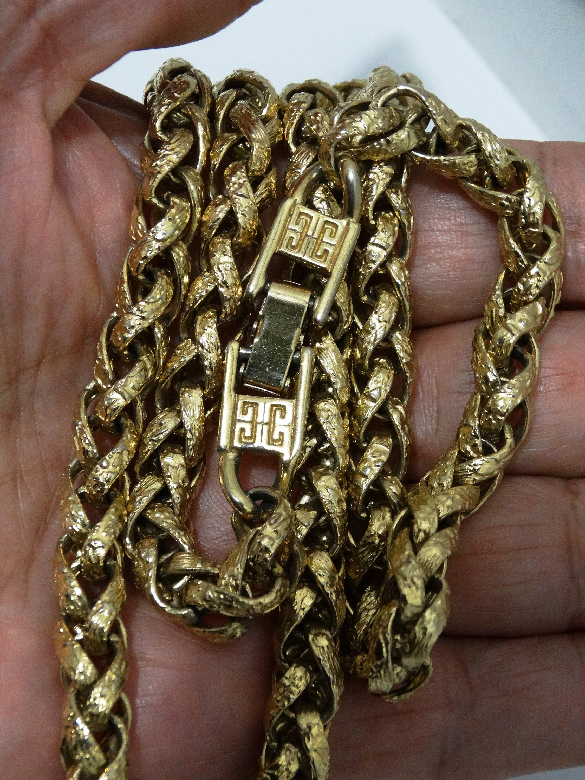 Heavy Givenchy Gold Plated Chain Necklace. - Etsy
