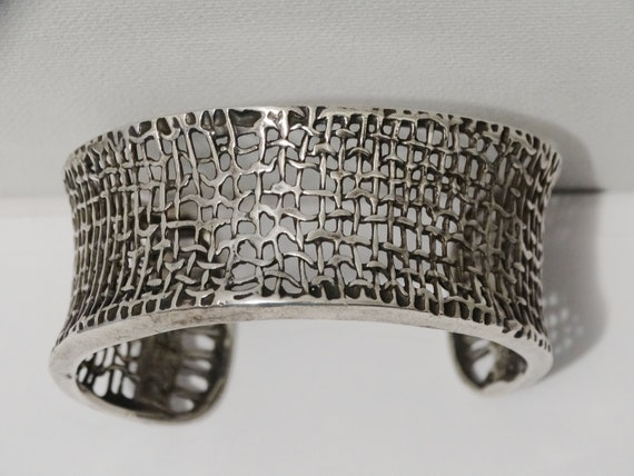 Silpada Sterling Silver Weave Design Cuff Bracele… - image 9