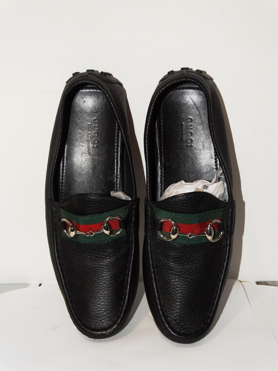 GUCCI Black Leather Horsebit Loafers.size 38-1/2 - Etsy Israel display picture 3