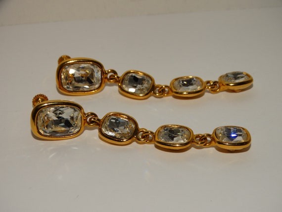 Napier RARE Gorgeous Gold Tone Faceted Large Cabo… - image 5
