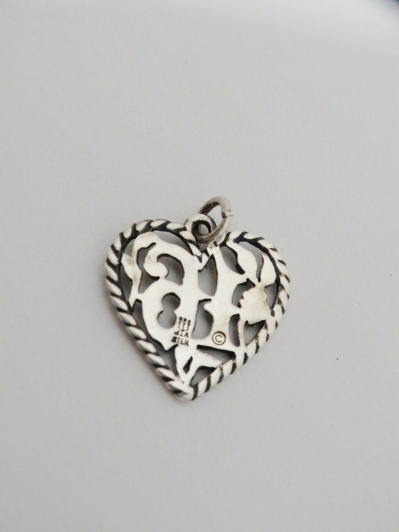 James Avery Retired Heart Pendant. - image 4