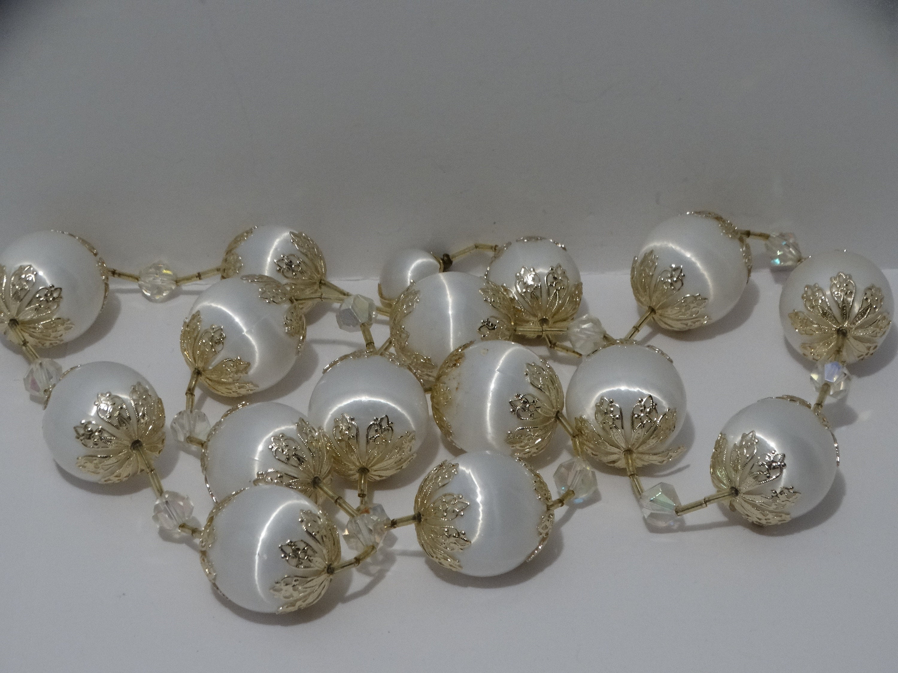Vintage Japan Made Silk Ball Necklace. - Etsy