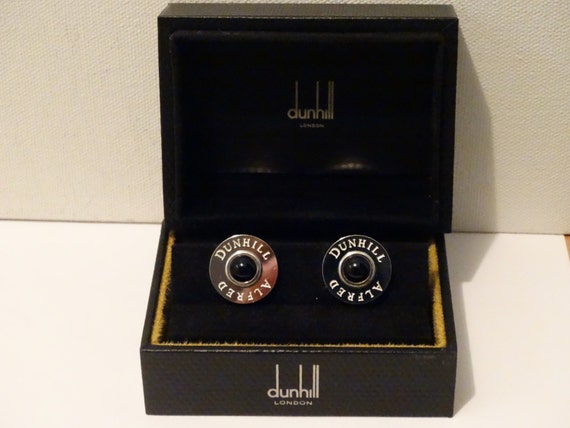Dunhill hotsell silver cufflinks