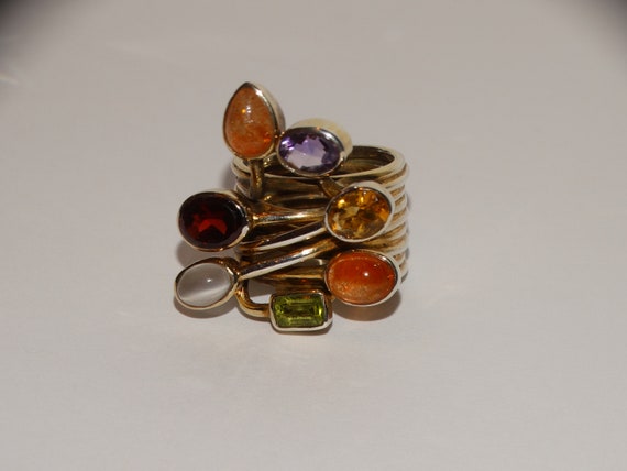 Sterling Silver Size 7 Ring Featuring Genuine Cit… - image 6