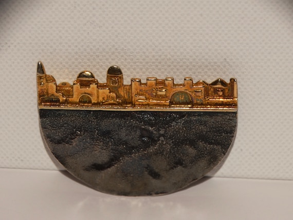 Sterling Silver RARE Large Storyteller Brooch. - image 1