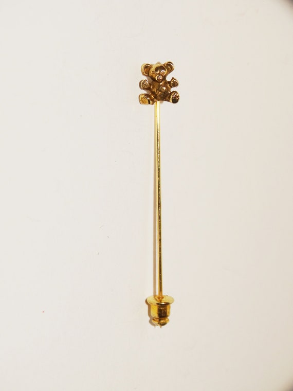Victorian 14k yellow Gold Teddy Bear Pin.
