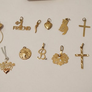 14k Y. Gold Stamped Or Tested Charms Please Choose..
