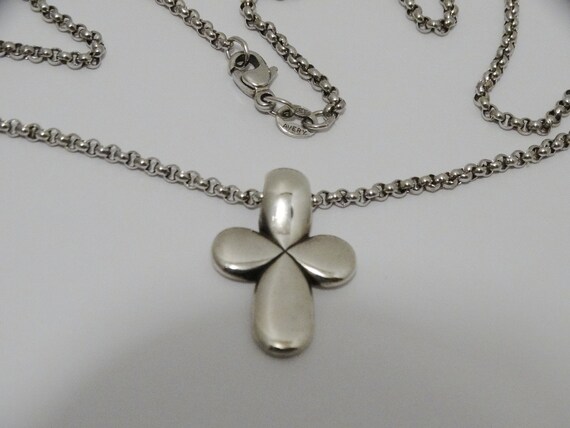 James Avery Solid Sterling Cross Chain Necklace. - image 3