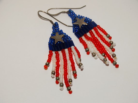 Sterling Silver Star beaded Earrings. - image 6