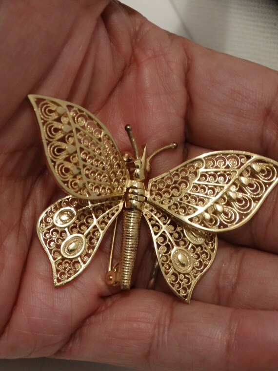 NW Germany Made Solid Sterling Silver Filigree Ve… - image 9