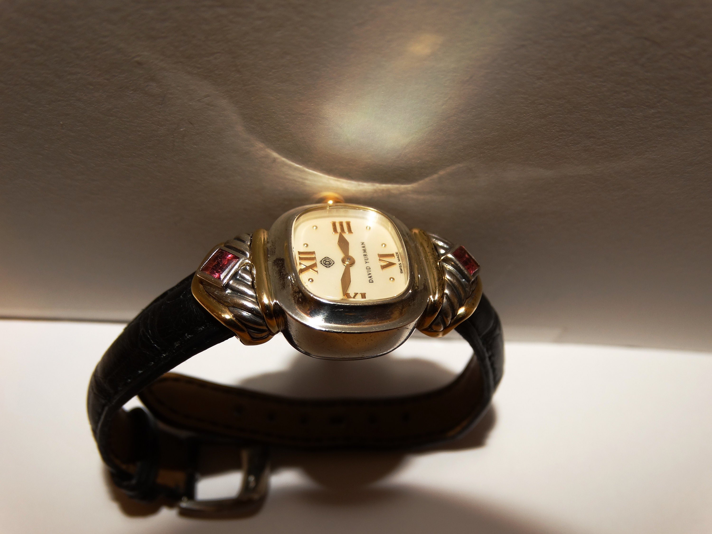 David Yurman 14k Yellow Gold & 925 Sterling Mother of Pearl 