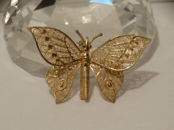 NW Germany Made Solid Sterling Silver Filigree Ve… - image 2