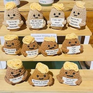 Donald Trump Crochet potato pal keepsake desktop political funny decor