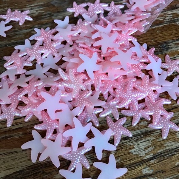 Starfish table scatters confetti wedding decorations resin flat back starfish lot of 40