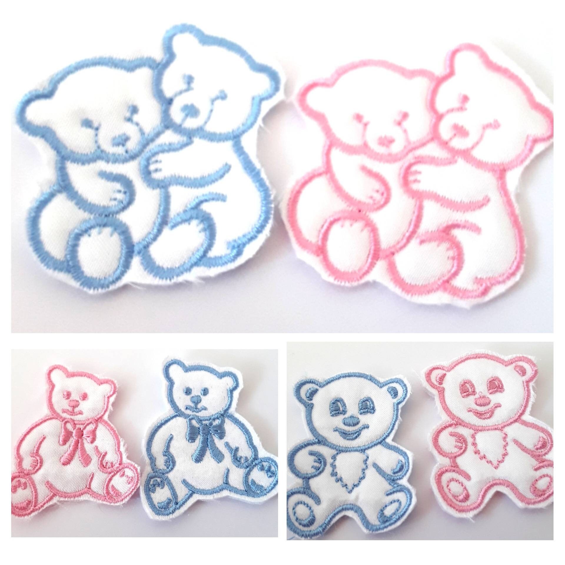 Teddy bear satin motif sew on applique baby blankets baby Etsy