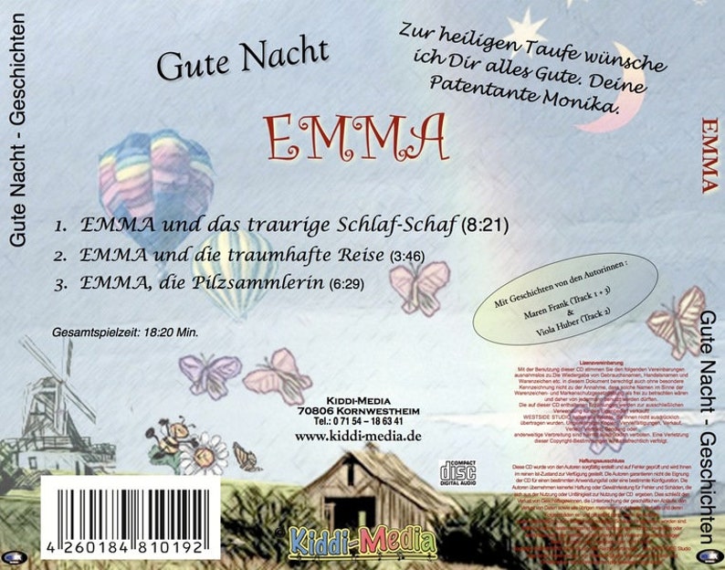 Personalisierte Gute Nacht Geschichten Cd Erzäh... Bild 2