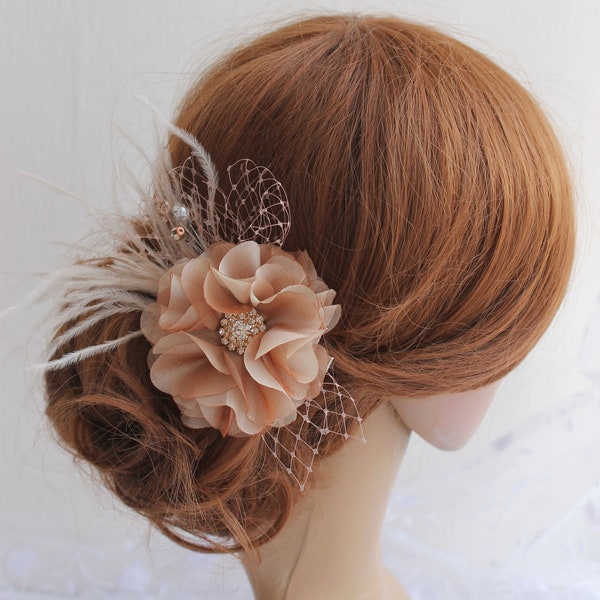 Feather Hair Piece Etsy