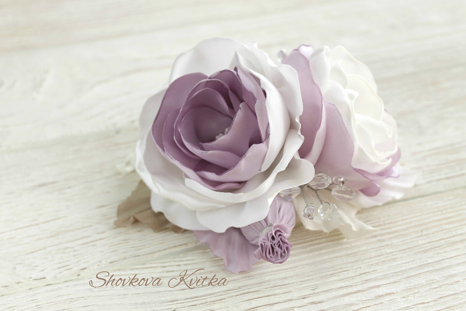 Dusty Pink Silk Flower Hair Piece Bridal Bohemian Floral Etsy