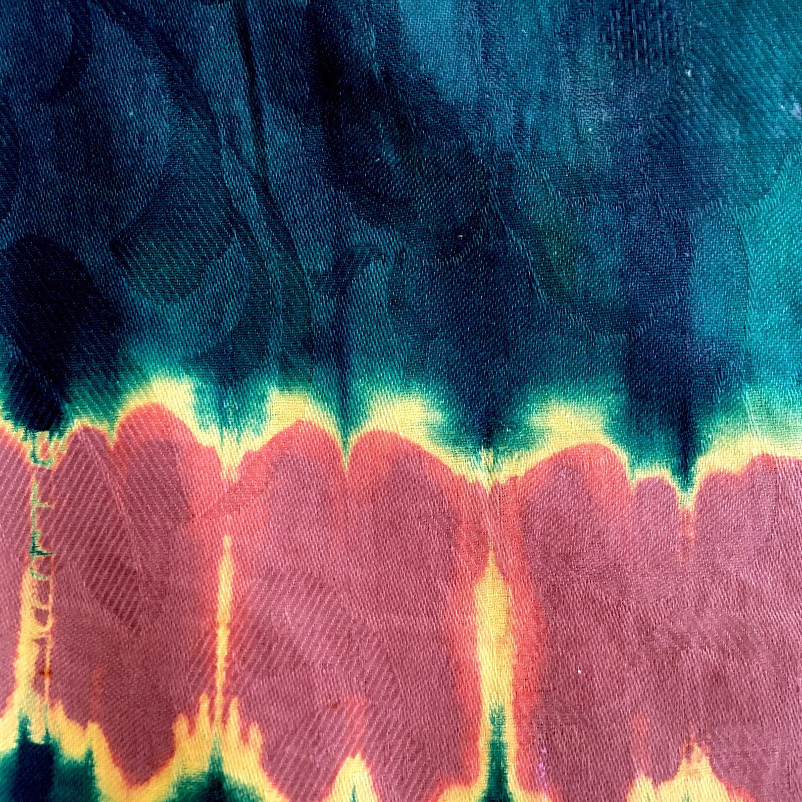 Ghanaian Fabric Tie Dyed Fabric From Accra Ghana Etsy