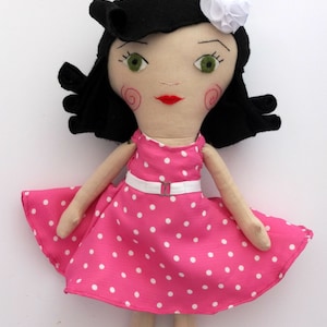 16 inch Doll Sewing Pattern PDF, Soft Doll pattern, Cloth Doll Pattern Digital Download, Rag Doll Pattern and Tutorial, Pattern Textile Doll