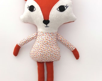 Fox Sewing Pattern: Stuffed Animal Softie Toy (PDF Download)
