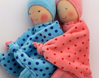 Waldorf doll for sleep pattern, DIY dollmaking waldorf toy, lovey sewing pattern pdf instant download