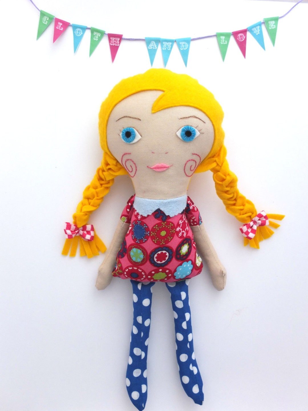 Modello per bambola di pezza Tutorial per bambola di stoffa