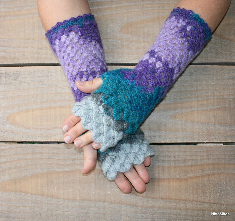 knit open finger gloves
