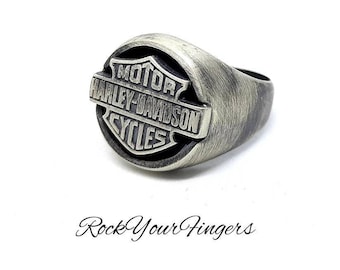 Sterling silver Biker style ring