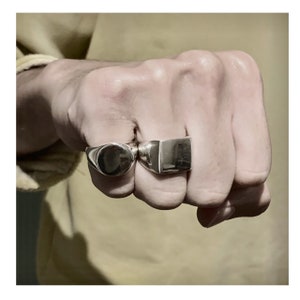 Silver Signet ring , rectangular ring , round ring , square ring , chevalier ring , pinky ring , gift , men ring ,oval ring , unisex ring ,