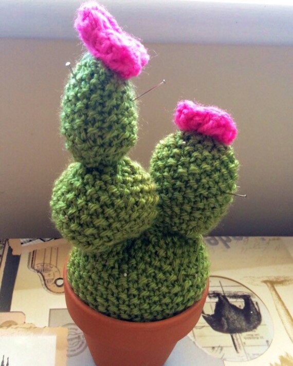 Items similar to Cactus, Cactus pincushion, knitted cactus pincushion