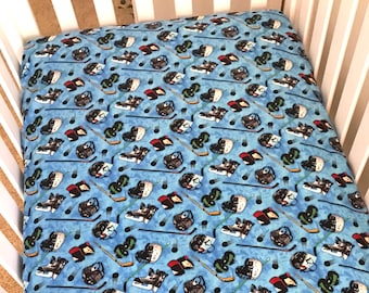 hockey crib sheets