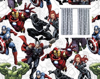Marvel Comics Advenger kids movie cartoon super hero fabric curtain Valance