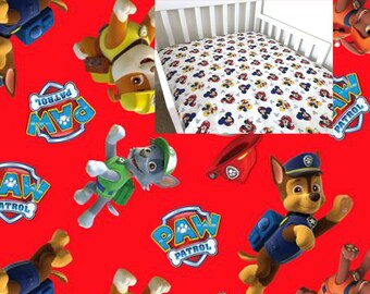 paw patrol crib bumper