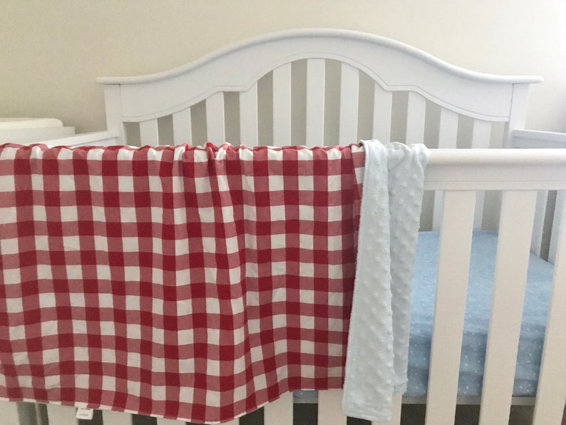 Plaid Check Gingham Bedding Blanket or Comforter Baby Crib Etsy