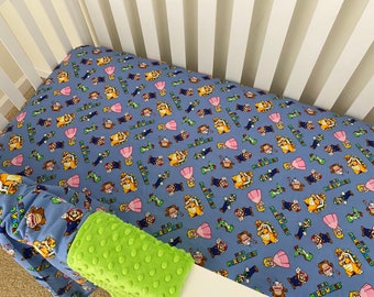 super mario crib sheets