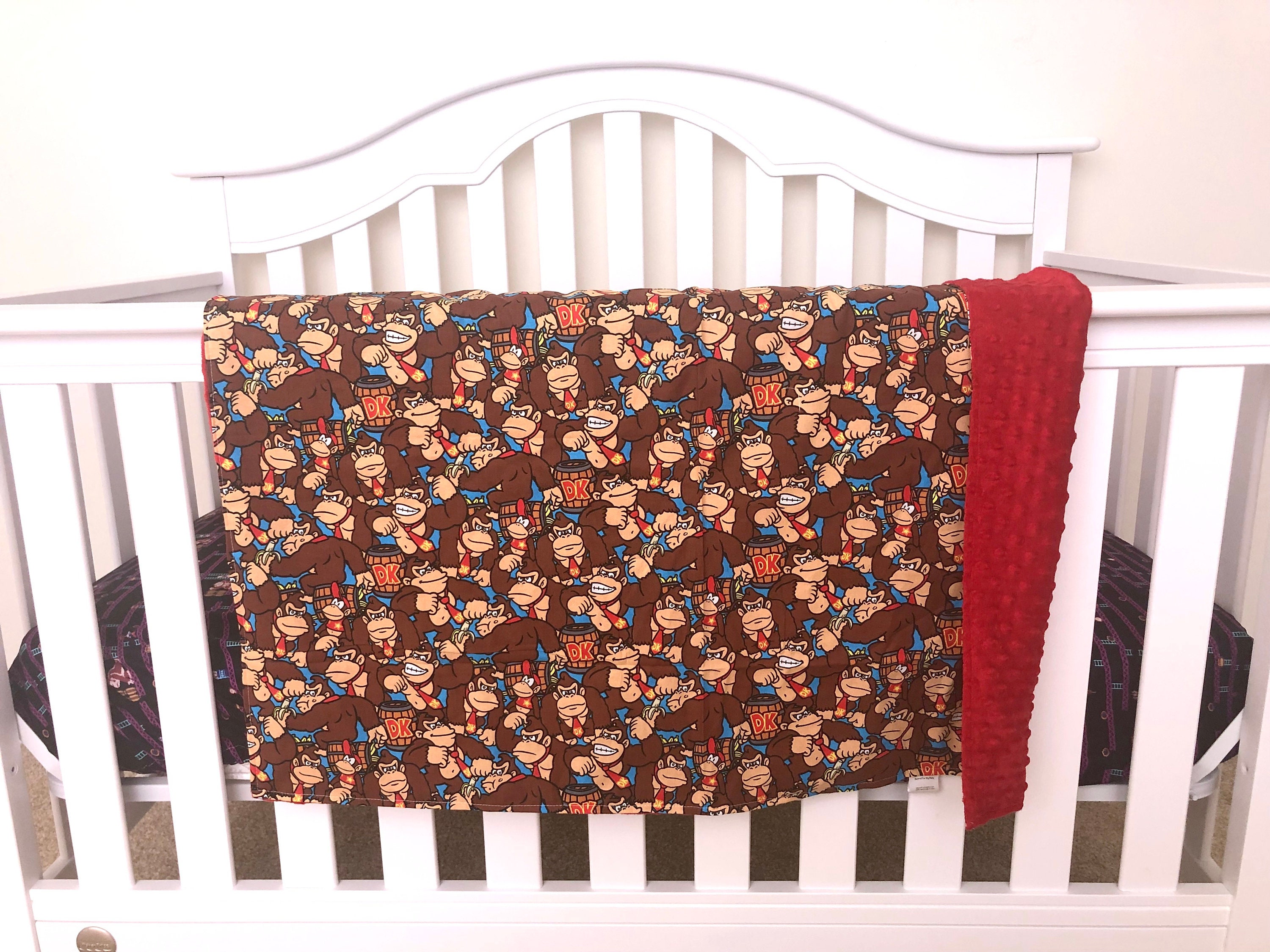 Nintendo Donkey Kong Mario Bedding Blanket or Comforter Baby Etsy