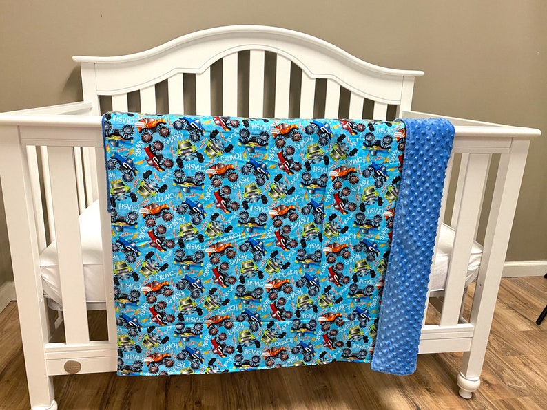 Monster Trucks Cars Bedding Blanket or Comforter Baby Crib Etsy