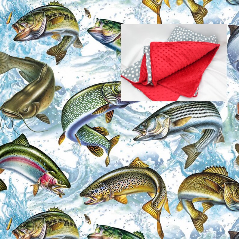 Lake Fishes Fishing Bedding Blanket or Comforter Baby Crib Etsy