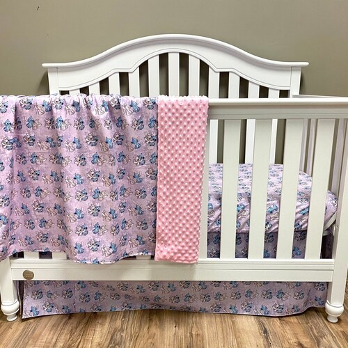 stitch baby crib set