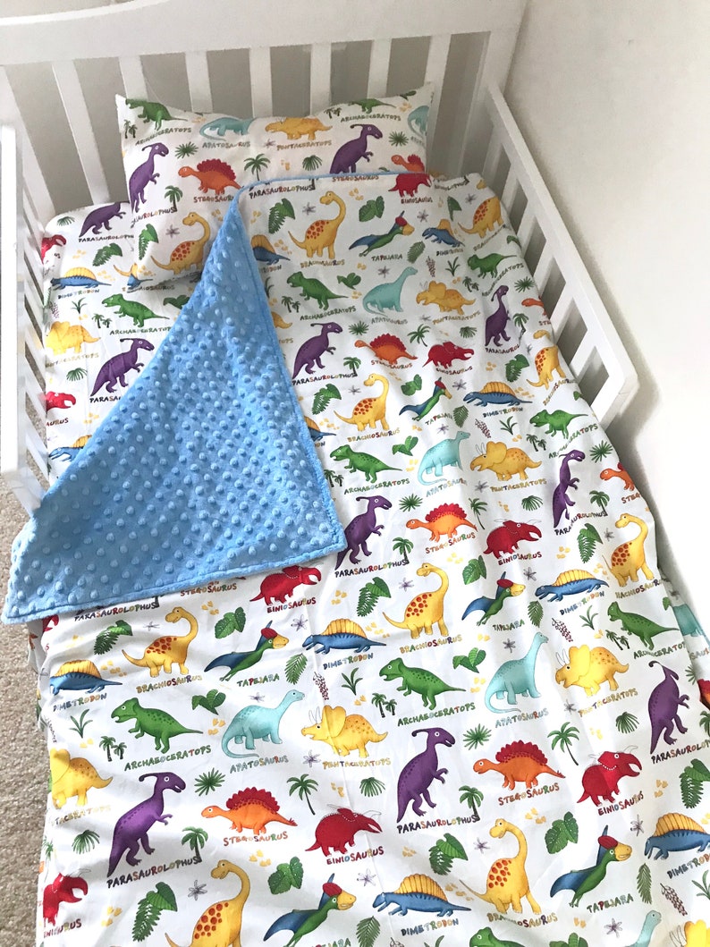 Dinosaurs Dino Toddler Bedding Set Blanket / Comforter Sheet Etsy