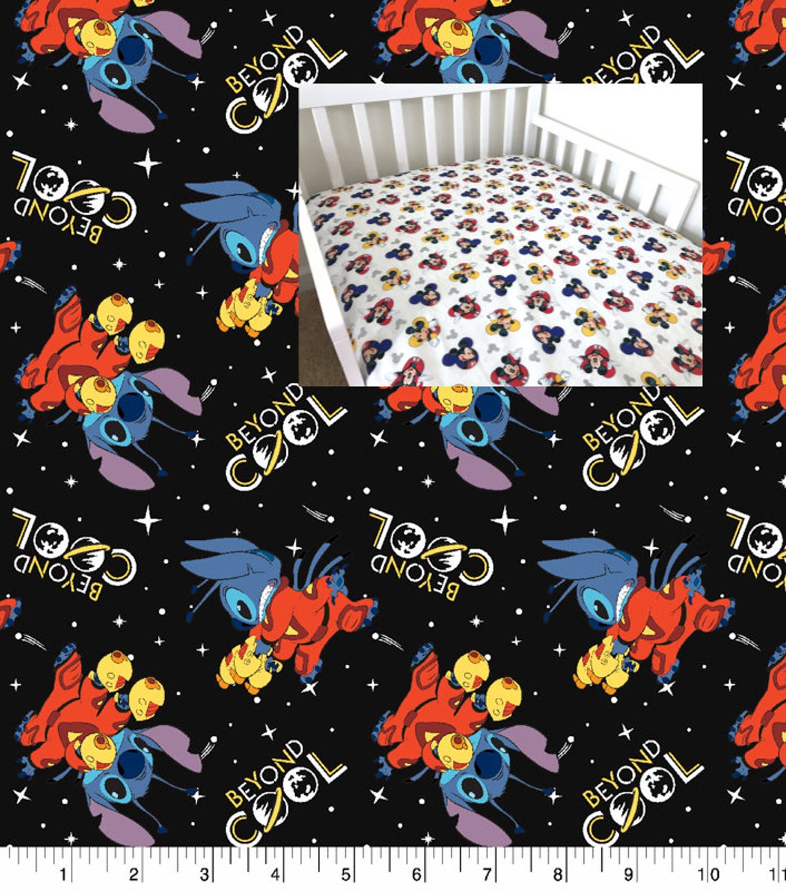 Lilo and Stitch Disney Cotton Sheet Nursery Pad Cover Crib | Etsy