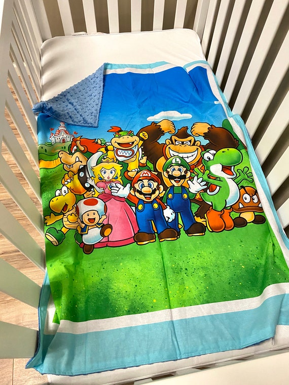 nintendo crib bedding