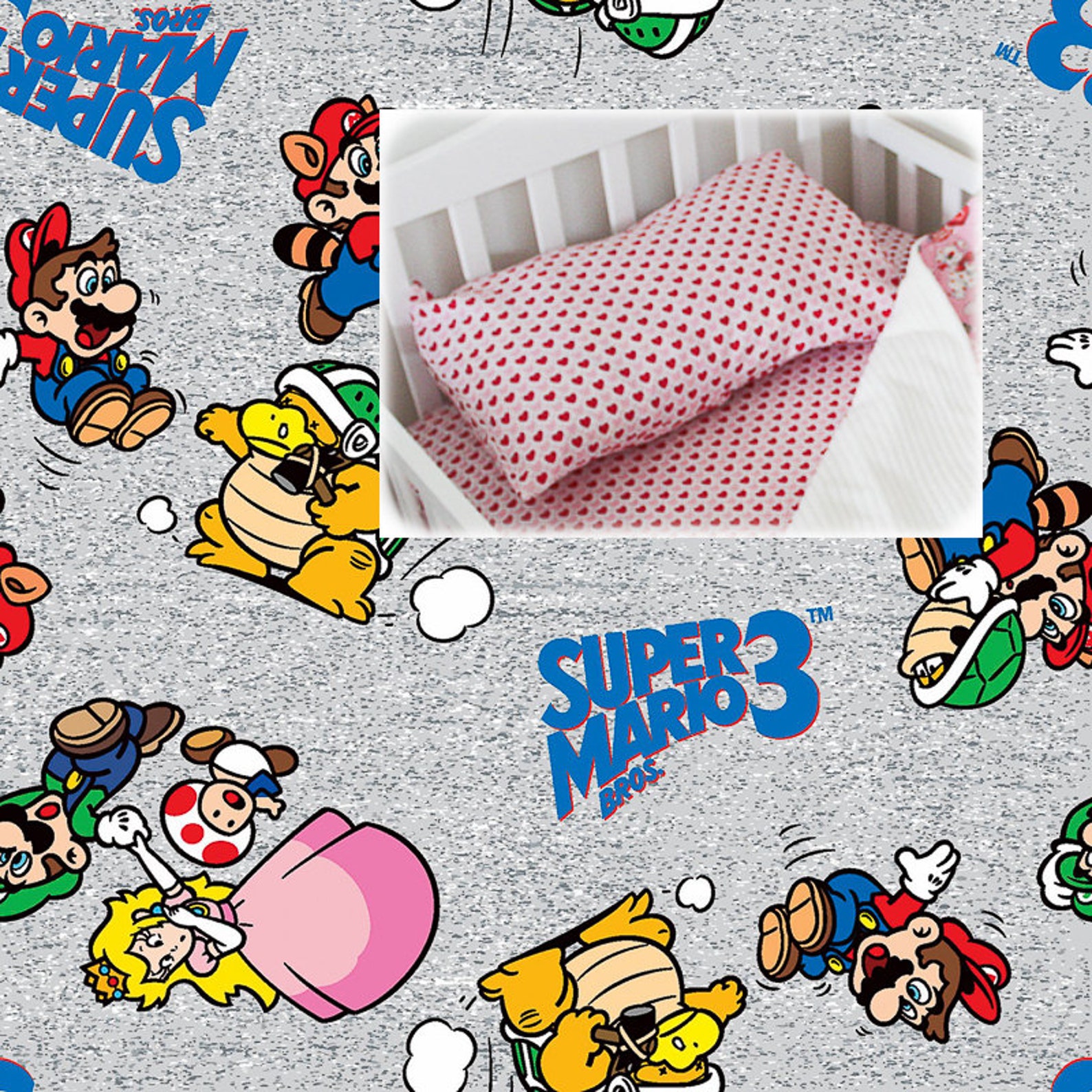 Super Mario Nintendo Pillow Case Boy Adult Toddler Standard Etsy