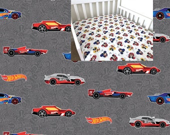 hot wheels crib bedding