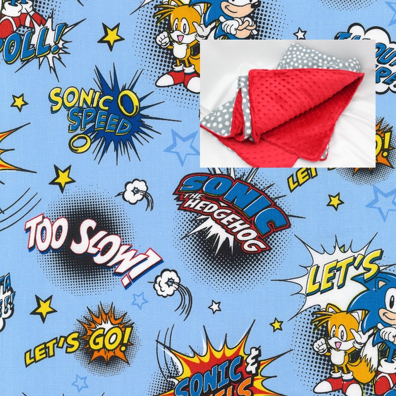 Nintendo Sonic Bedding Blanket or Comforter Baby Crib Toddler Etsy
