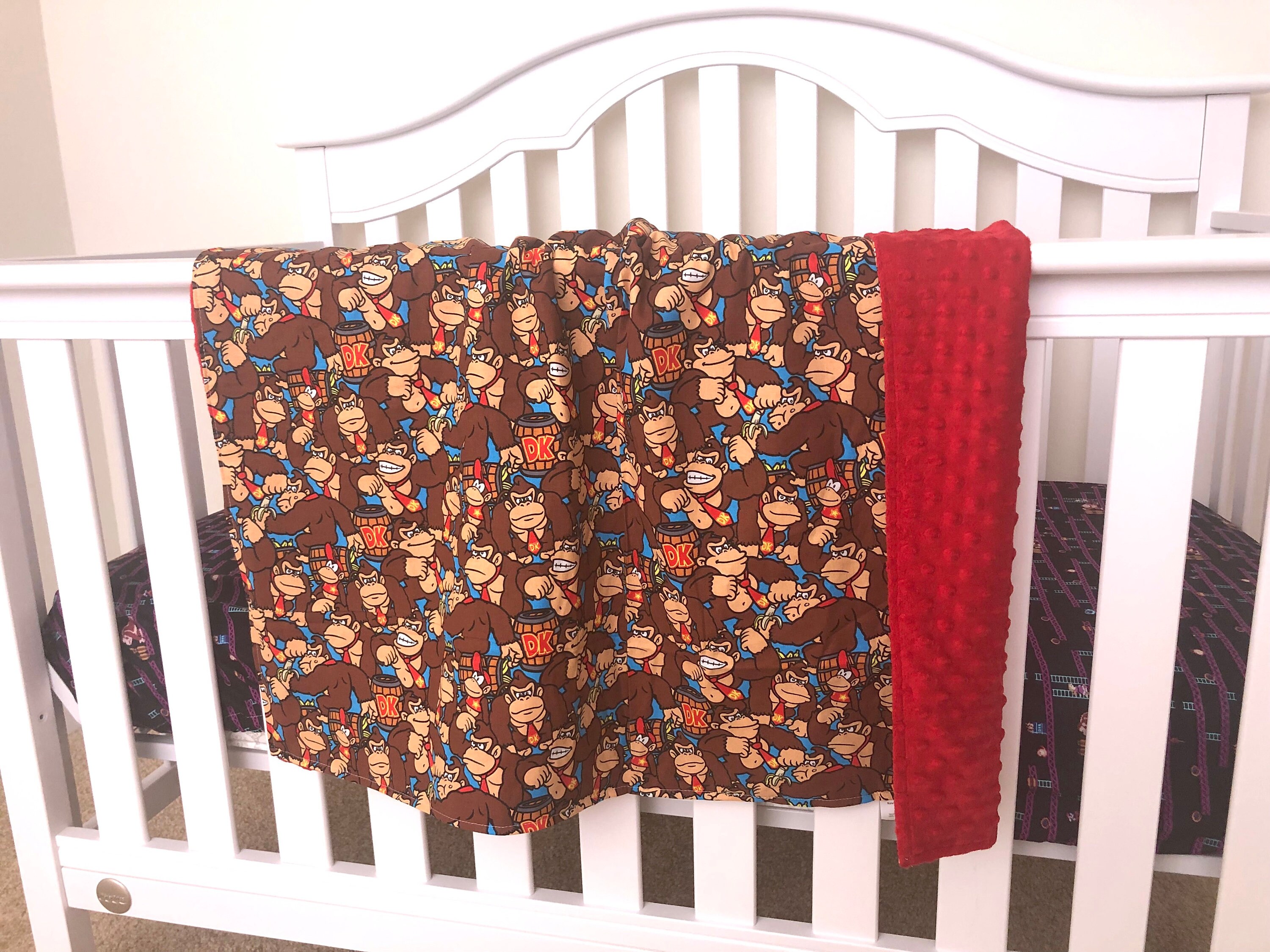 Nintendo Donkey Kong Mario Bedding Blanket or Comforter Baby Etsy